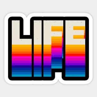 4 Letter Words - Life Sticker